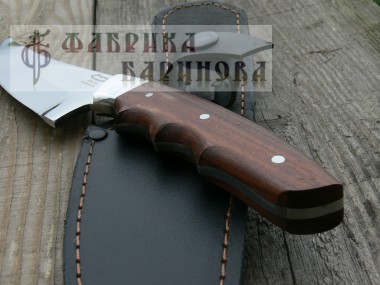 Нож Горец (сталь 95Х18) цельнометаллический, рукоять орех. &mdash; Фабрика Баринова