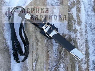 Нож Пластунский/ сталь 95х18/ г/л. мельхиор. &mdash; Фабрика Баринова