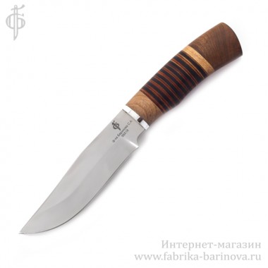 Нож Восточный (сталь 95Х18 кованая) рукоять наборная кожа. &mdash; Фабрика Баринова