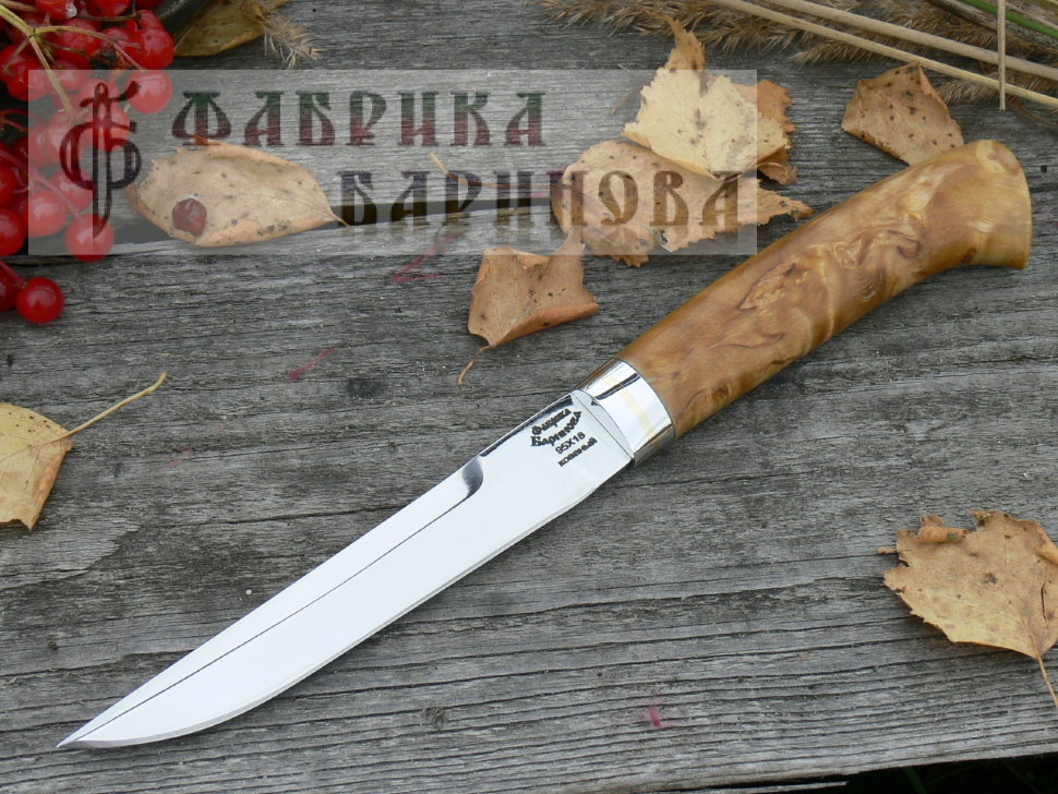 Нож Тундра, сталь 95х18 фото 1 &mdash; Фабрика Баринова