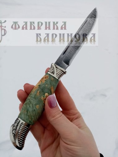 Финка НКВД 4,0 мм, сталь Дамаск &mdash; Фабрика Баринова