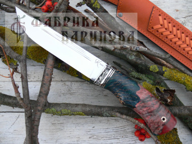 Нож Витязь-2 / сталь К340 / акрил+шишка &mdash; Фабрика Баринова