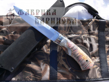 Нож Витязь / сталь PGK / акрил, мельхиор. &mdash; Фабрика Баринова