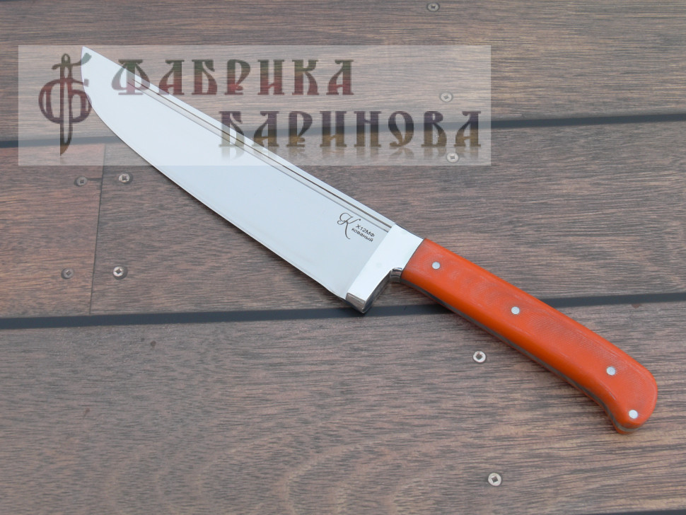 Нож Пчак, узбекский, сталь Х12МФ, цельнометаллический фото 1 &mdash; Фабрика Баринова