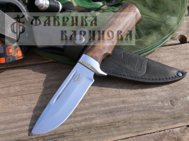 Нож Омуль-2, сталь 95х18, рукоять орех &mdash; Фабрика Баринова