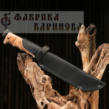 Мачете малая Зубр, ст. 65х13, береста &mdash; Фабрика Баринова