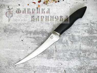 Нож стейковый Фин-2, сталь 65х13, орех &mdash; Фабрика Баринова