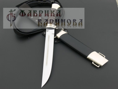 Нож Пластунский/ сталь Х12МФ/ г/л. мельхиор &mdash; Фабрика Баринова