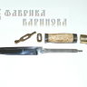Нож Финка НКВД (сталь 95Х18), рукоять карельская береза, латунь. фото 3 &mdash; Фабрика Баринова