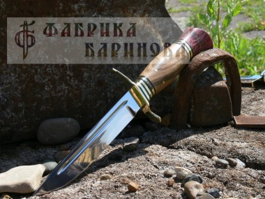 Нож Финка НКВД-1 (сталь 95х18) рукоять орех. &mdash; Фабрика Баринова