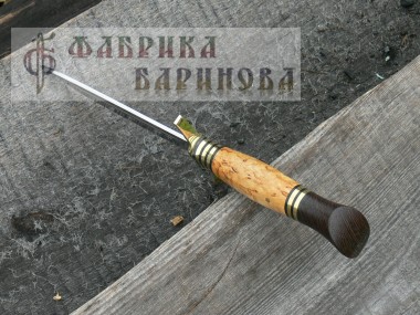Нож Финка НКВД-1 (сталь 95х18) рукоять карел. береза. &mdash; Фабрика Баринова