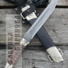 Нож Пластунский/ сталь Дамаск/ х/л. мельхиор фото 3 &mdash; Фабрика Баринова